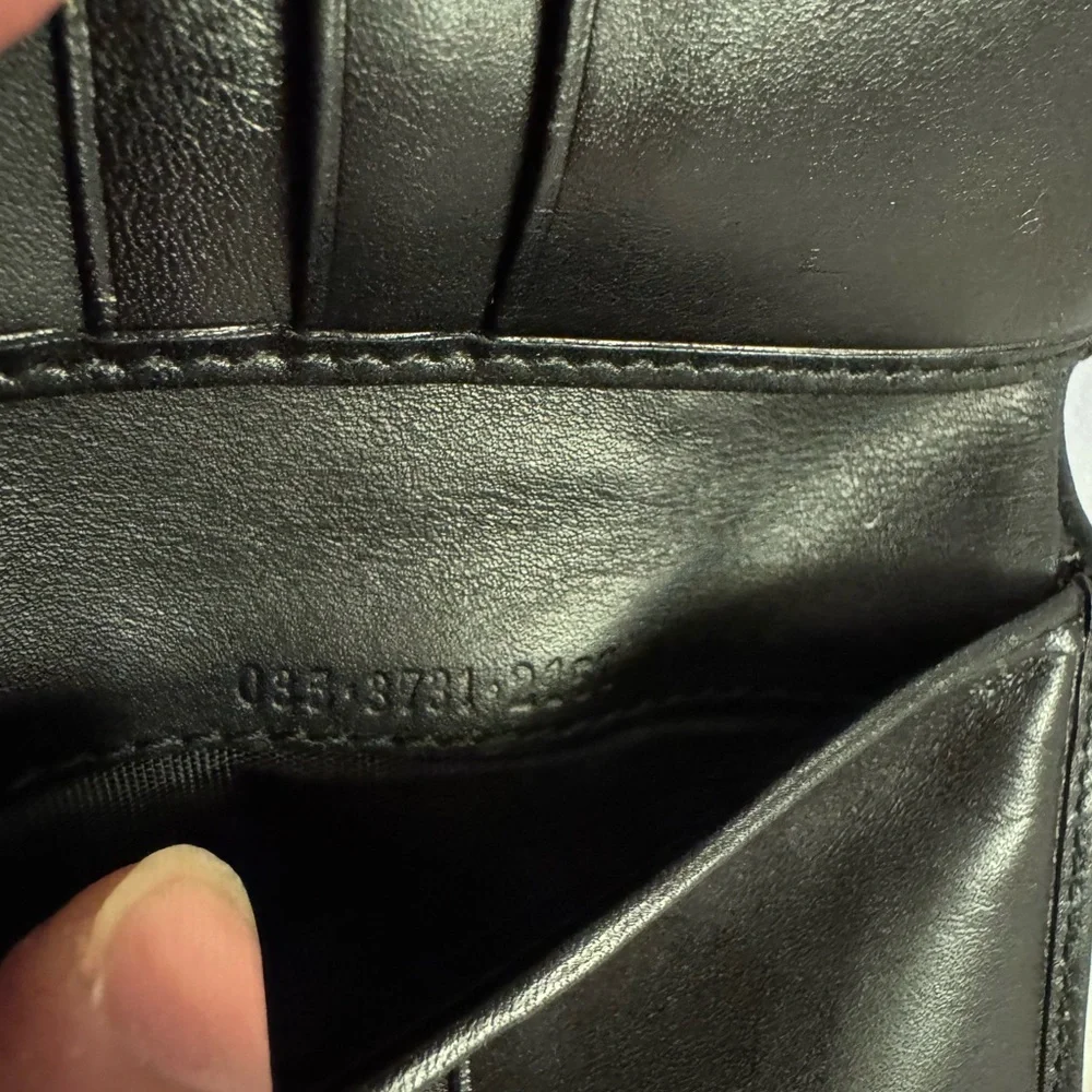 Authentic Gucci GG logo canvas Black leather Wallet - Picture 9 of 15